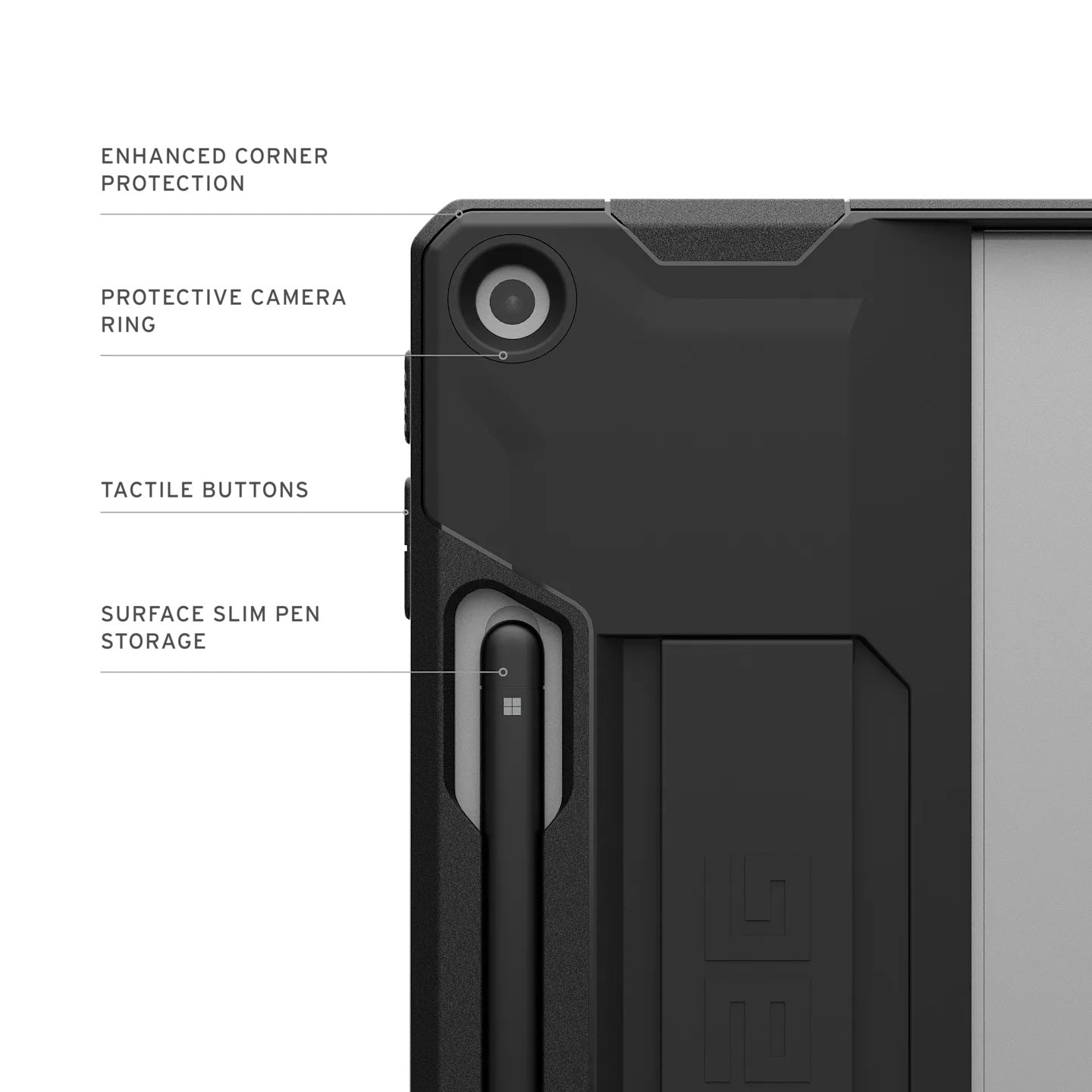 UAG Scout Microsoft Surface Pro 12 Rugged Case - Black (324022114040), DROP+ Military Standard, A... - Image 4