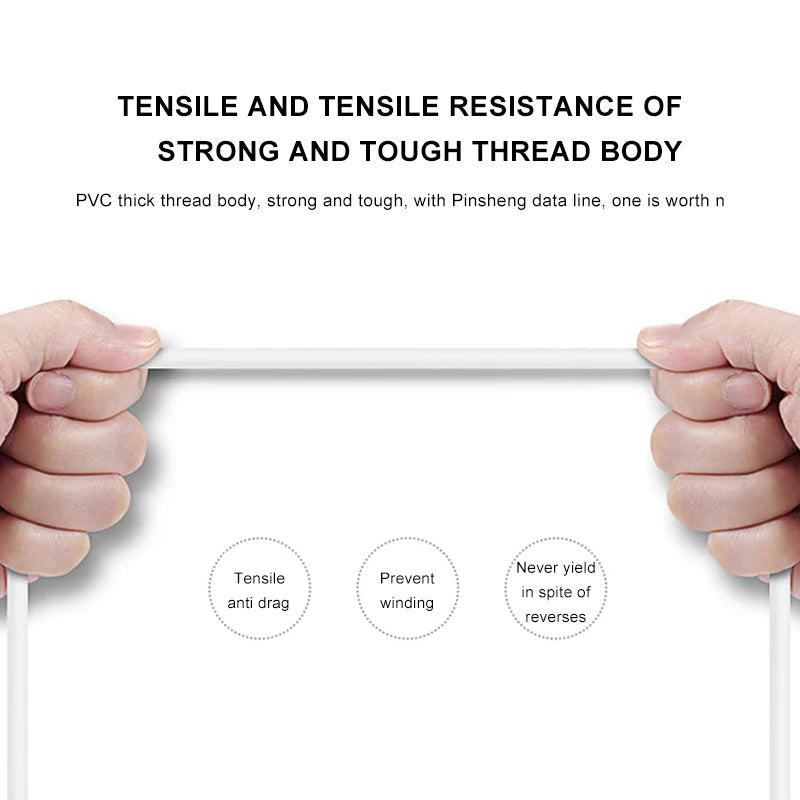 Pisen Lightning to USB-A Cable (3M) White - Fast Charge 2.4A, Stretch-Resistant, Reinforced, Dura... - Image 4