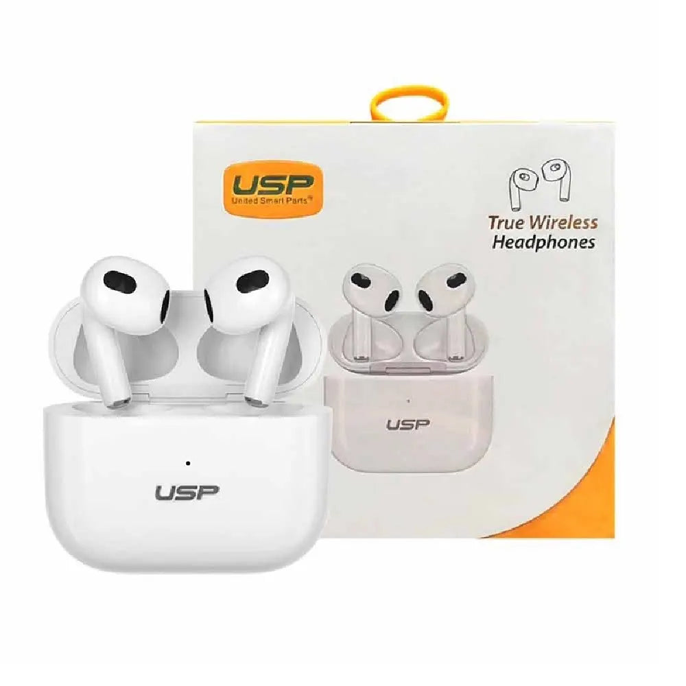 USP True Wireless Buds White BT241 - Smart Touch Controls, Noise Isolation, Ergonomic Fit, Blueto...
