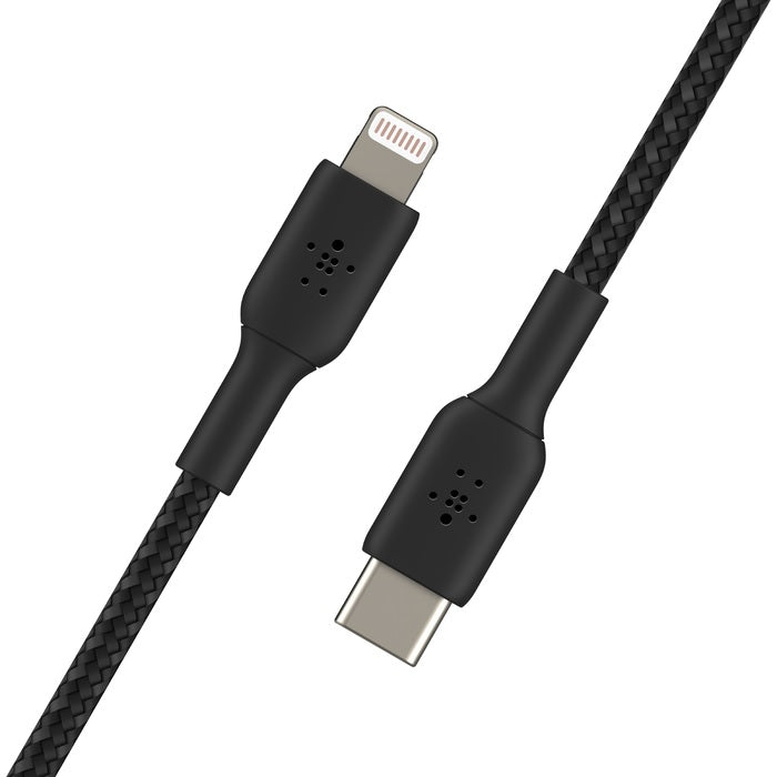 Belkin BoostCharge Braided Lightning to USB-C Cable (2M) - Black(CAA004bt2MBK),3A/18W,480Mbps,30K... - Image 4