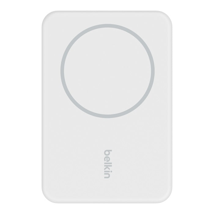 Belkin BoostCharge 5K mAh Magnetic Wireless Power Bank + USB-C Cable + Stand - White (BPD004btWT)... - Image 4