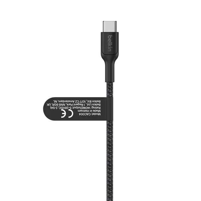 Belkin BoostCharge Pro Braided USB-C to Dual USB-C Cable (1.5M) - Black (CAC004fq1.5MBK), 140W, 4... - Image 4