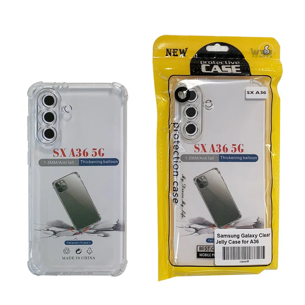 USP Samsung Galaxy A36 5G (6.7') Jelly Clear Case - Advanced Air cushion,Tough Gel Material,Raise... - Image 2