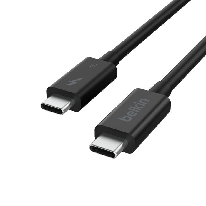 Belkin Connect Thunderbolt 5 USB-C to USB-C Cable (1M) - Black (INZ005fq1MBK), 5A/240W, 80Gbps, 8... - Image 2