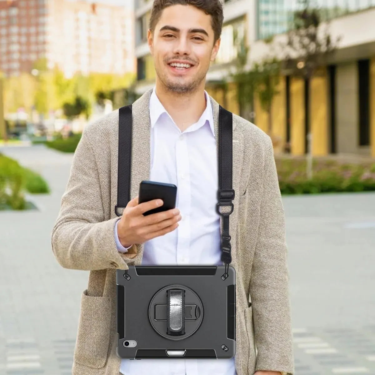 USP Rugged Case Shoulder Strap Black - 5 Years Warranty - iPad, Tablet Surface Cases - Image 2