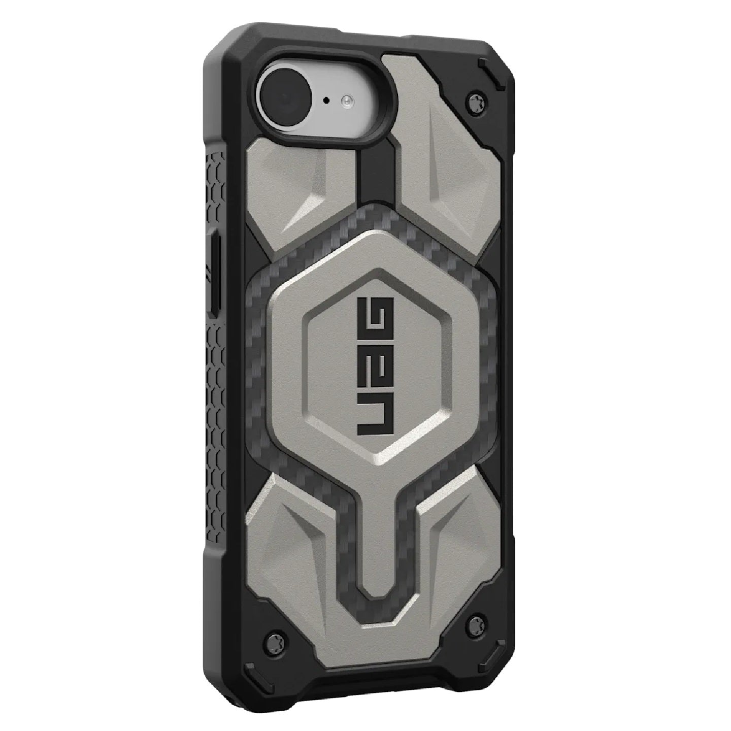 UAG Monarch Pro MagSafe Apple iPhone 16E (6.1') Rugged Case-Titanium (114497113636), 25ft. Drop P... - Image 3