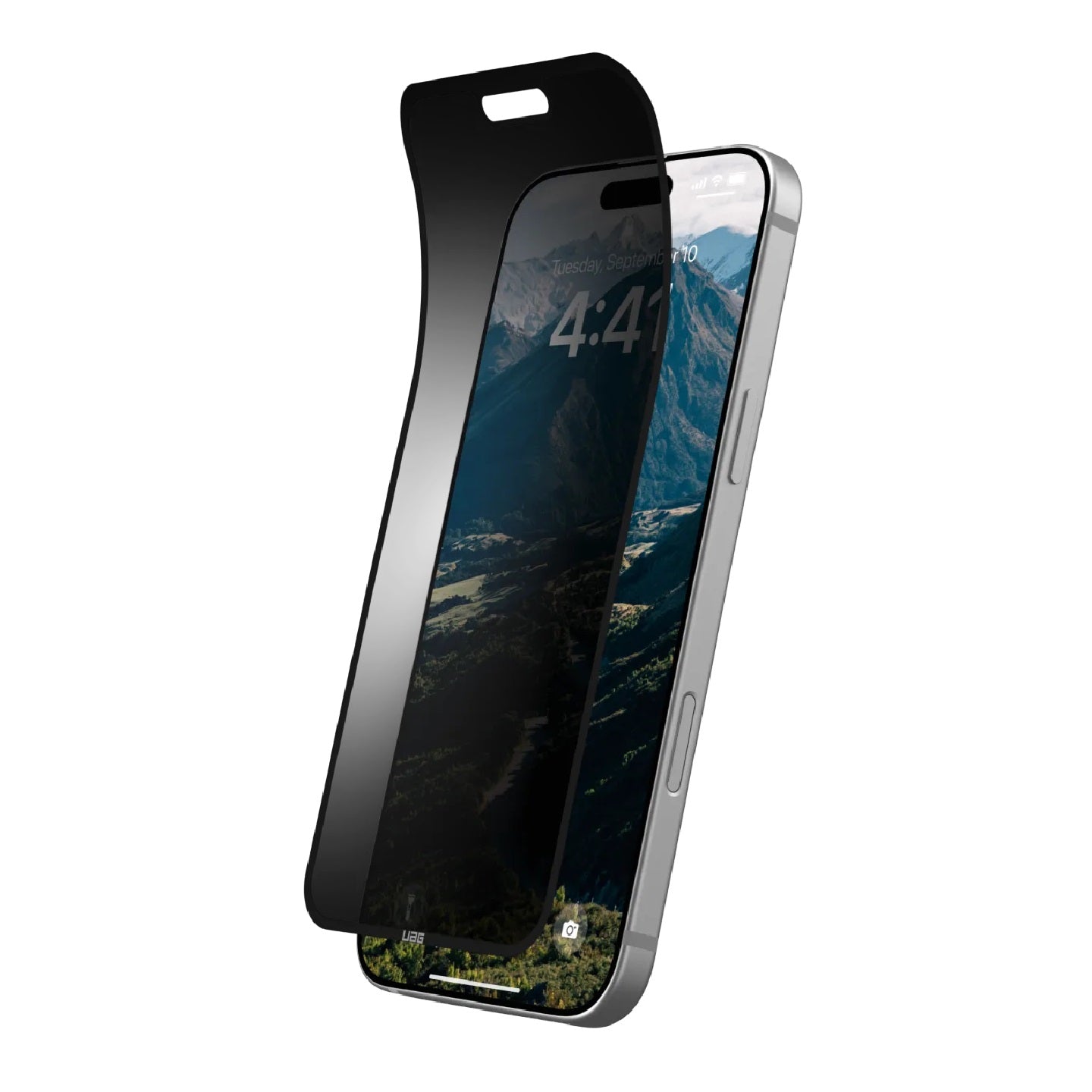 UAG Removable Privacy Apple iPhone 16/ iPhone 15 (6.1') Screen Protector - Glass - Tint (14437011NA), Anti-Glare, Recyclable, 1 Year Warranty