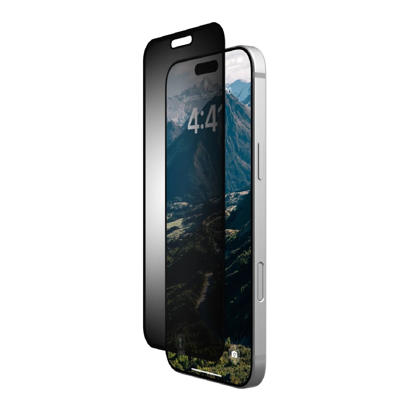 UAG Removable Privacy Apple iPhone 16/ iPhone 15 (6.1') Screen Protector - Glass - Tint (14437011NA), Anti-Glare, Recyclable, 1 Year Warranty