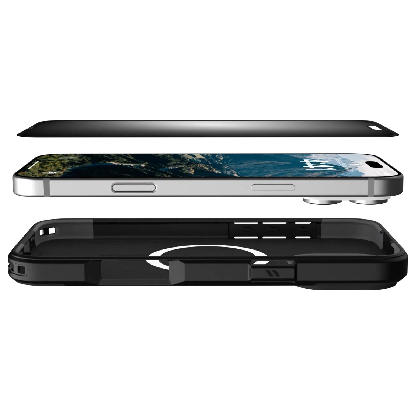 UAG Removable Privacy Apple iPhone 16/ iPhone 15 (6.1') Screen Protector - Glass - Tint (14437011NA), Anti-Glare, Recyclable, 1 Year Warranty