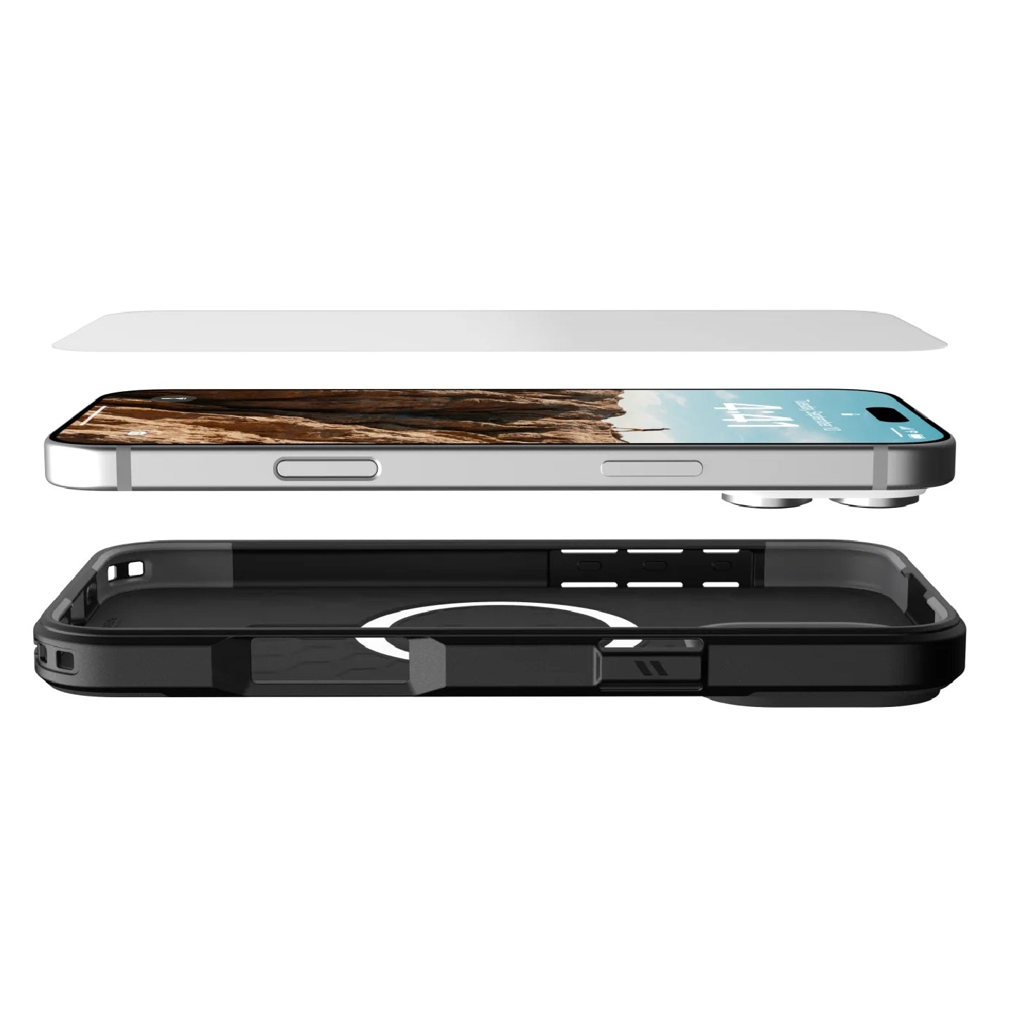 UAG Shield Apple iPhone 16 Pro (6.3') Tempered Glass Screen Protector - Clear (14436211NA), Antim... - Image 4