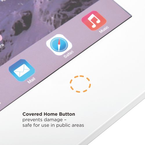 Brateck Anti-Theft Wall-Mounted Tablet Enclosure Fit most 9.7' to 11' tablets including iPad, iPad Air, iPad Pro,- White 226x343x22.5mm