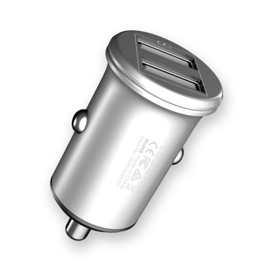 (LS) mbeat® Power Dot Pro Dual port 4.8A Rapid Car Charger - 24W/Metallic Design/Fast Charging Pa... - Image 3