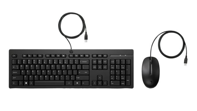 HP 225 USB Wired Keyboard Mouse Combo for Business - Full-Sized USB 3.0 Type-A Comfortable Reliab... - Image 2