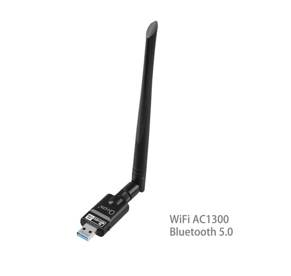 Oxhorn USB Wireless + Bluetooth Combo Adapter Dual Band AC1300, Bluetooth 5.0 Supports Windows 11...