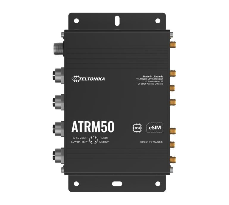 Teltonika ATRM50 5G Router for Transportation, Ultra-High Cellular Speeds, M12 CONNECTORS, DUAL S...