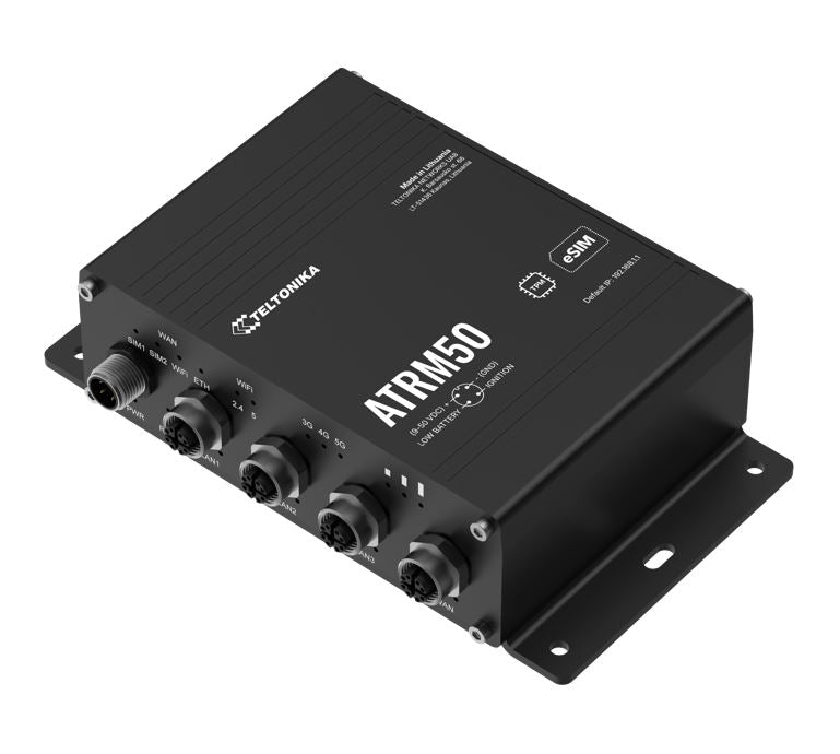 Teltonika ATRM50 5G Router for Transportation, Ultra-High Cellular Speeds, M12 CONNECTORS, DUAL S... - Image 3