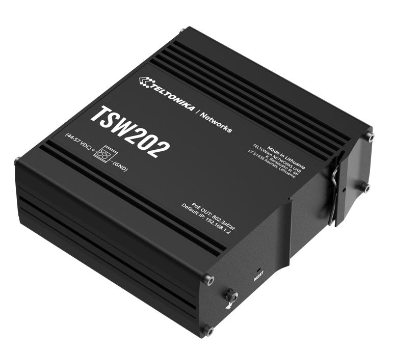 Teltonika TSW202 Managed PoE+ Ethernet Switch, Supports Profinet, 2 SFP Ports, 8 Gigabit Ethernet... - Image 3