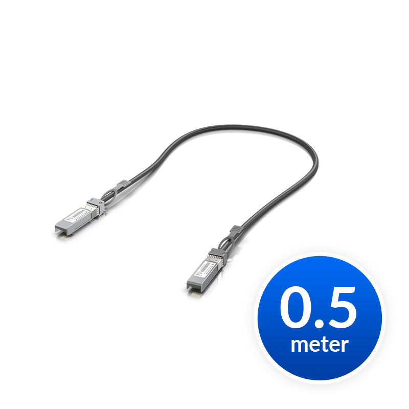 Ubiquiti SFP+ Direct Attach Cable, 10Gbps DAC Cable, 10Gbps Throughput Rate, 0.5m Length - Networ...