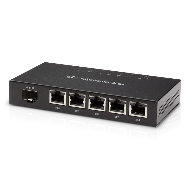 Ubiquiti EdgeRoute Advanced Gigabit Ethernet Router - Compact Powerful Router Sporting,5 Gigabit...