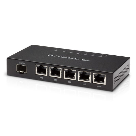 Ubiquiti EdgeRoute Advanced Gigabit Ethernet Router - Compact Powerful Router Sporting,5 Gigabit...