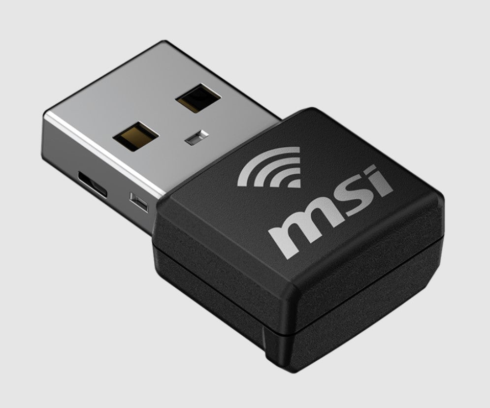 MSI GUAX18N AX1800 WiFi USB Adapter, 2.4GHz / 5GHz, 2x Dual Antennas, USB 2.0, Windows 10 / 11... - Image 3
