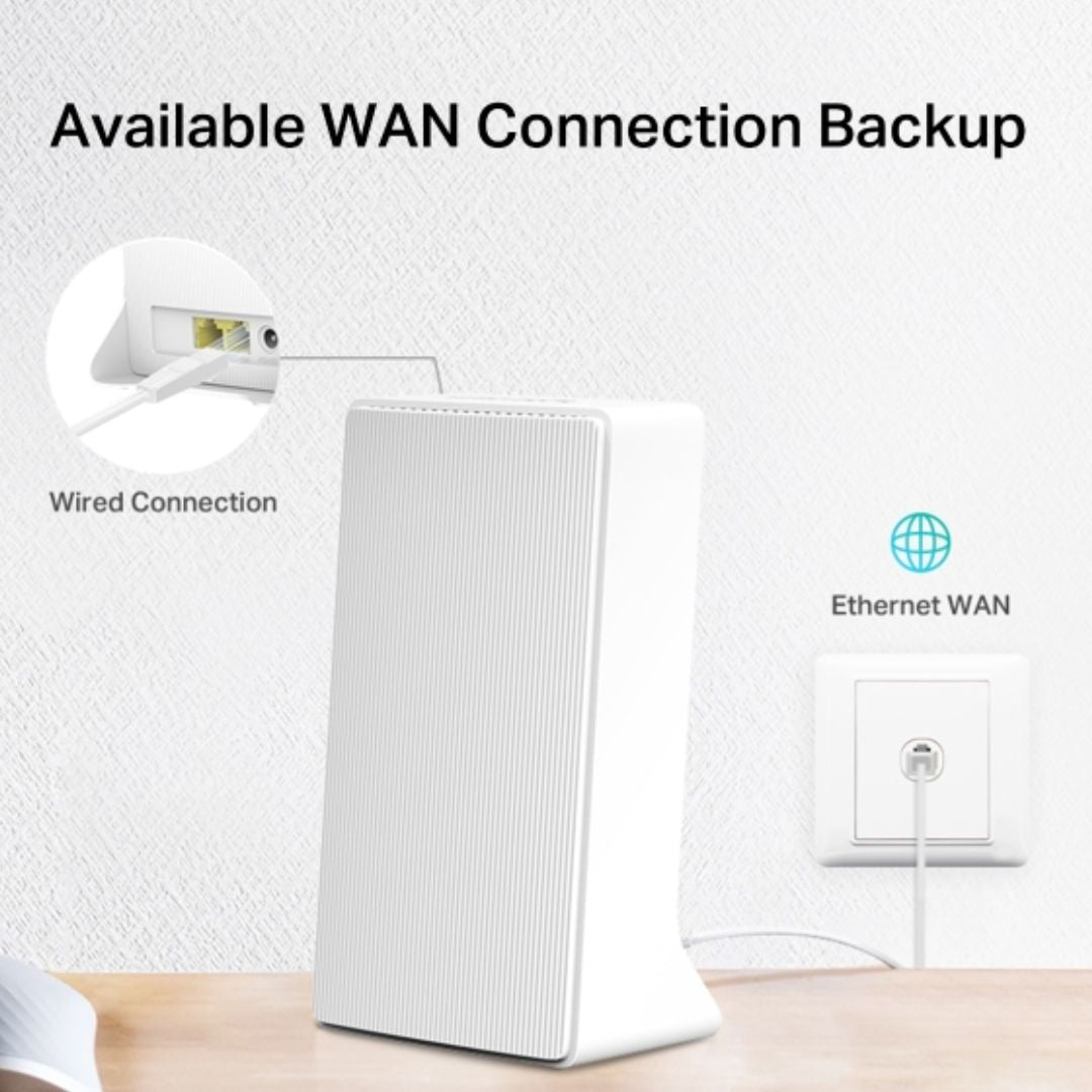 Mercusys MB230-4G AC1200 Wi-Fi 4G LTE Router, Build-In 150Mbps 4G LTE Modem, 300 Mbps at 2.4 GHz... - Image 4