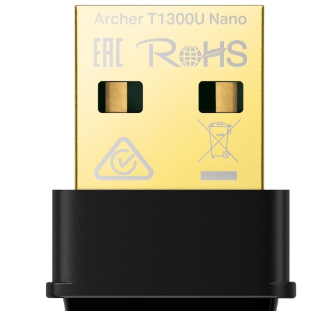 TP-Link Archer T1300U Nano AC1300 Nano Wireless MU-MIMO USB Adapter, 1201 Mbps at 5 GHz + 574 Mb... - Image 3
