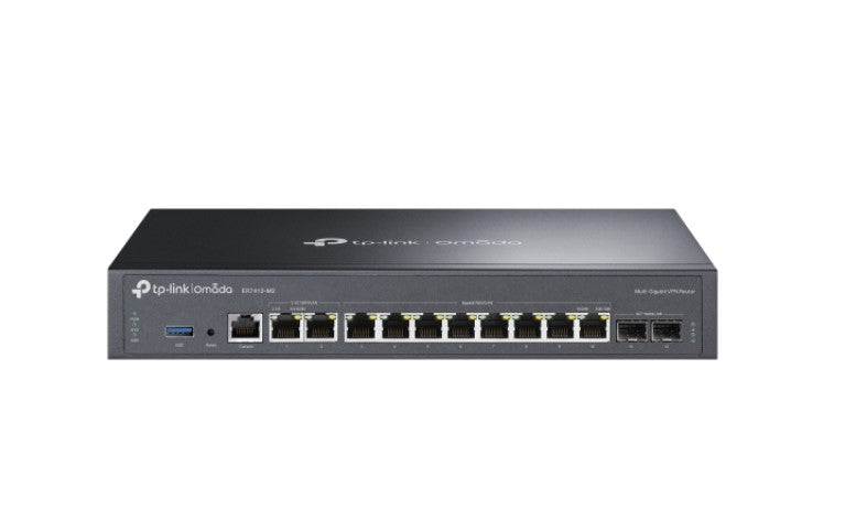 TP-Link ER7412-M2 Omada Multi-Gigabit VPN Router, Quad-core CPU, 2x2.5Gbps RJ45, 10x Gigabit WLAN...
