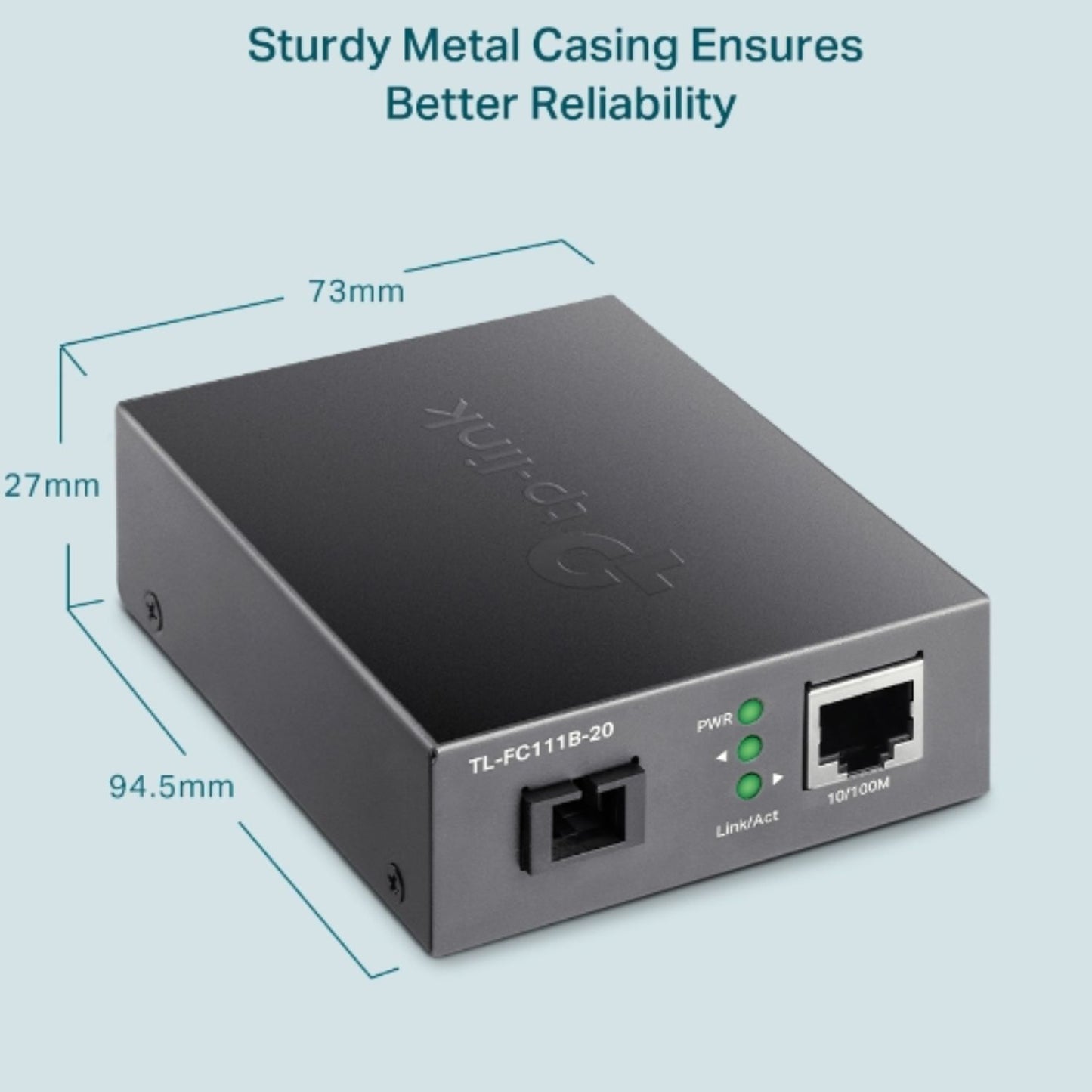 TP-Link TL-FC111B-20 10/100 Mbps WDM Media Converter - IEEE 802.3u 1550nm 20KM (Compatible with TL-FC111A-20)