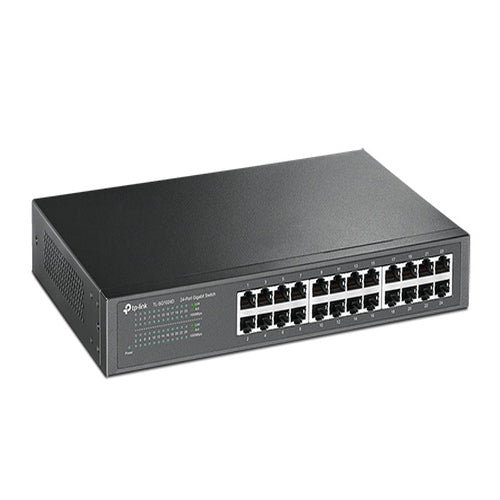 TP-Link TL-SG1024D 24-Port Gigabit Desktop/Rackmount Unmanaged Switch energy-efficient Supports MAC Plug play 48Gbps Switching Capacity