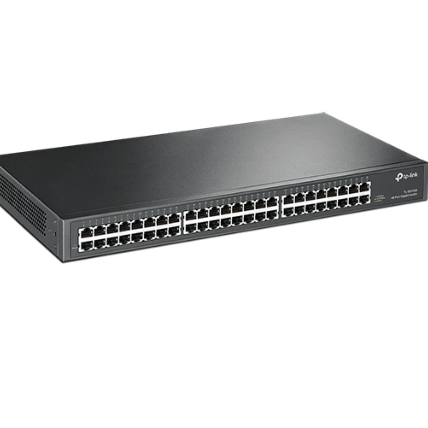 TP-Link TL-SG1048 48-Port Gigabit Rackmount Switch 19-inch rack-mountable steel case 96Gbps Switching Capacity IEEE 802.3x flow control Auto MDI/MDIX