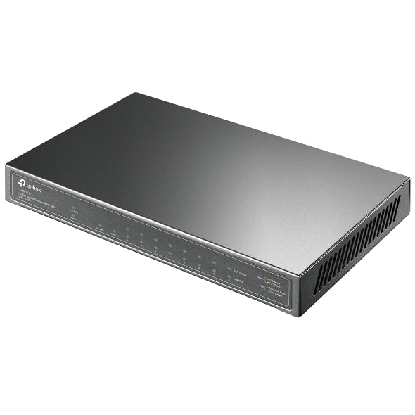 TP-Link TL-SG1210P 10-Port Gigabit Desktop Switch with 8-Port PoE+ IGMP Snooping 1 Gigabit SFP Slot, Fanless