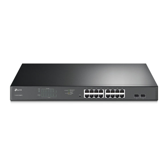TP-Link TL-SG1218MPE 16-Port Gigabit PoE+ Easy Smart Switch, 16 Gigabit RJ45 Ports, 2 SFP Slots,... - Image 3