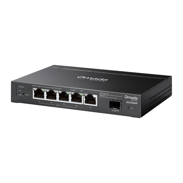TP-Link SG2206MP Omada Access 6-Port Gigabit Switch with 4-Port PoE+ - Network - SMB - Image 3