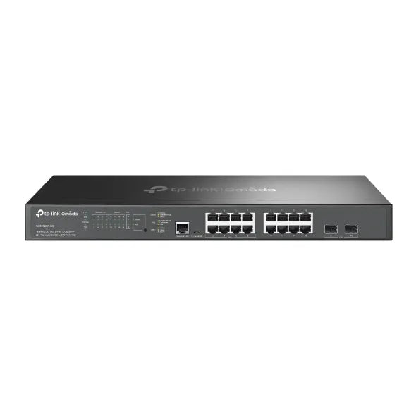 TP-Link SG3218XP-M2, Omada 16-Port 2.5G and 2-Port 10GE SFP+ L2+ Managed Switch with 8-Port PoE+,...