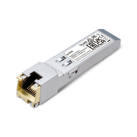 TP-Link TL-SM331T 1000BASE-T RJ45 SFP Module. 100m Reach Over UTP Cat 5e Or Above Cable, 1000BASE...
