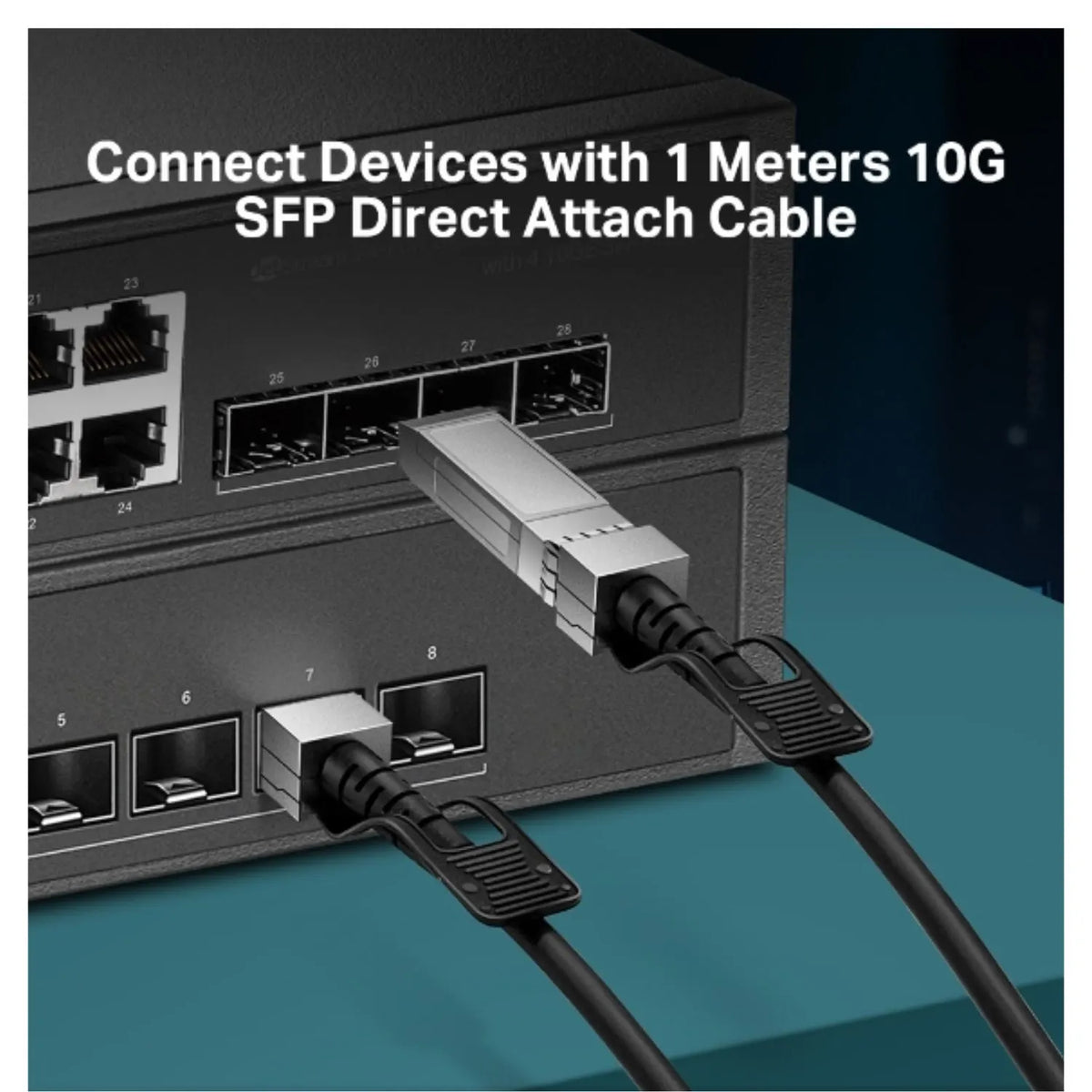 TP-Link TL-SM5220-1M 1 Meter 10G SFP+ Direct Attach Cable, Drives 10 Gigabit Ethernet, 10G SFP+ C... - Image 3