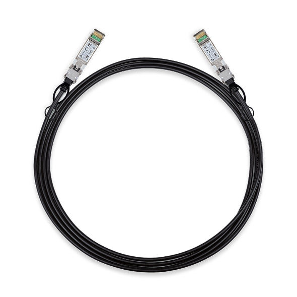TP-Link SM5220-3M 3 Meter 10G SFP+ Direct Attach Cable, Drives 10 Gigabit Ethernet, 10G SFP+ Conn...