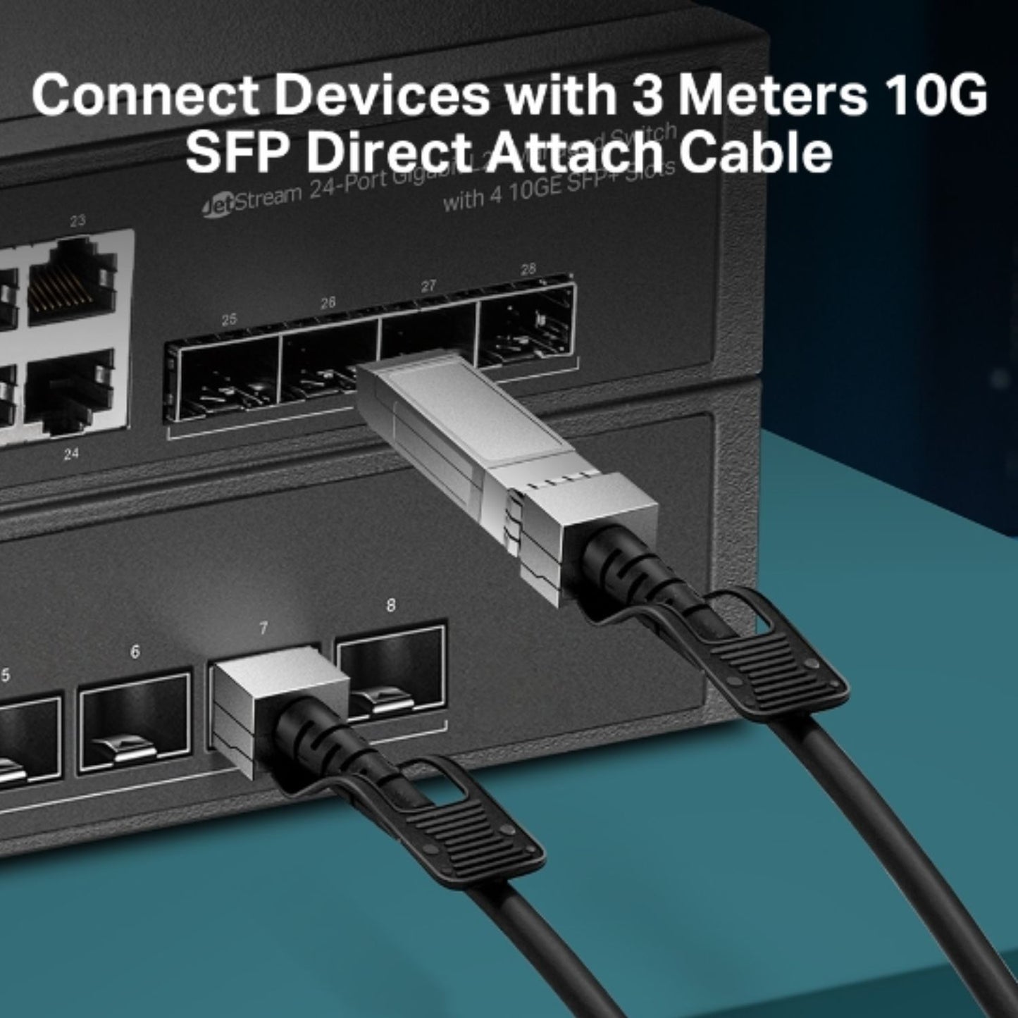 TP-Link SM5220-3M 3 Meter 10G SFP+ Direct Attach Cable, Drives 10 Gigabit Ethernet, 10G SFP+ Conn... - Image 3