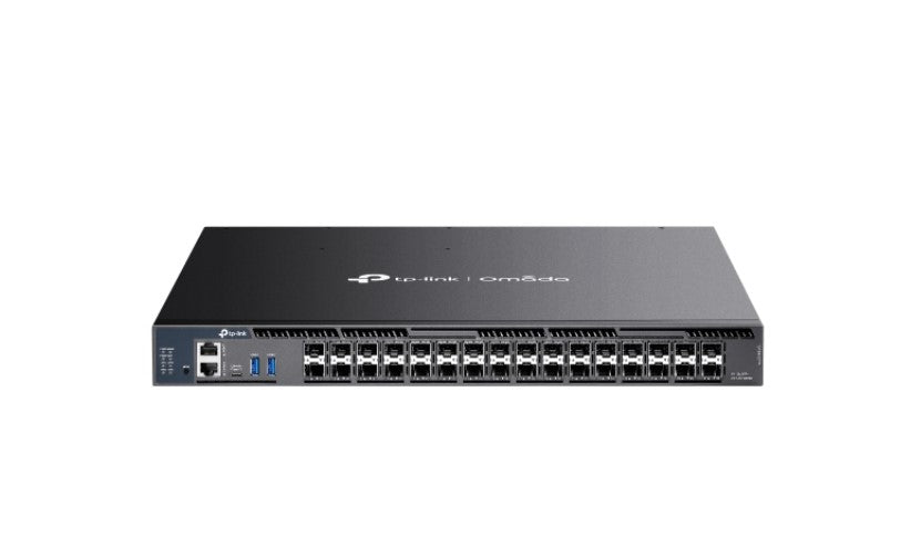 TP-Link SX6632YF Omada 26-Port 10G Stackable L3 Managed Aggregation Switch with 6 25G Slots - Net...