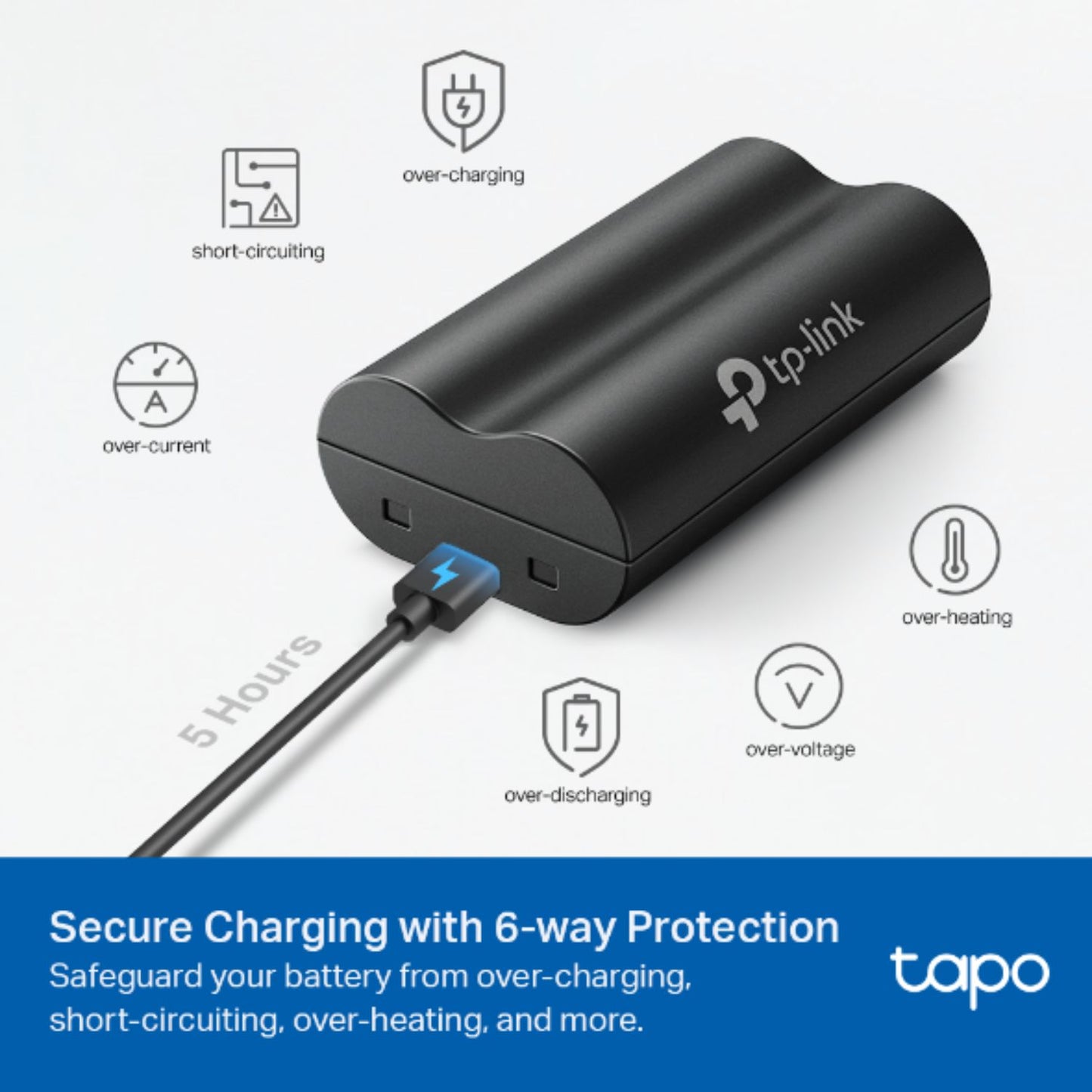 TP-Link Tapo A100 Battery Pack 6700mAh Compatible With Tapo Cameras Video Doorbells (C420/C400/D... - Image 4