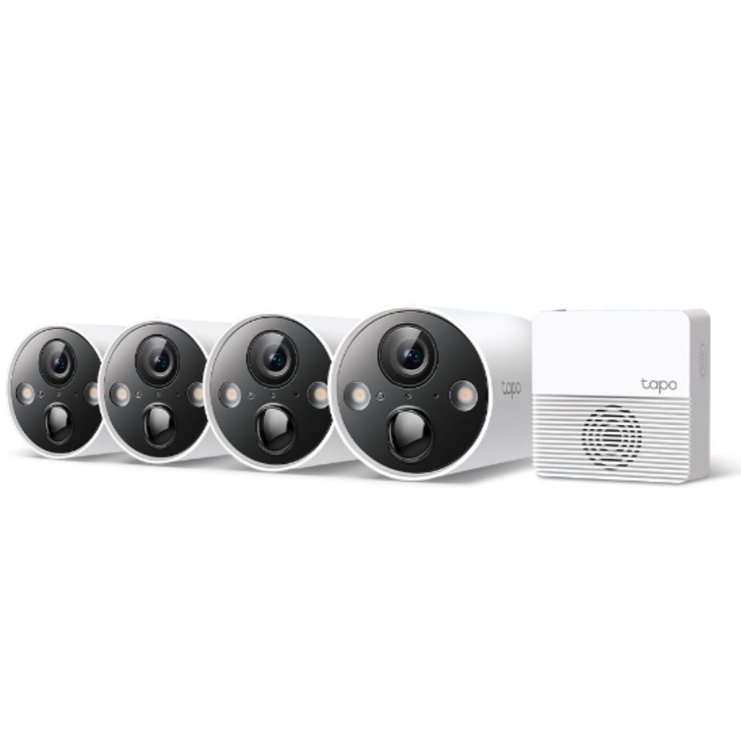 TP-Link Tapo C420S4 Smart Wire-Free Security Camera System, 4-Camera System, 180 days battery lif...