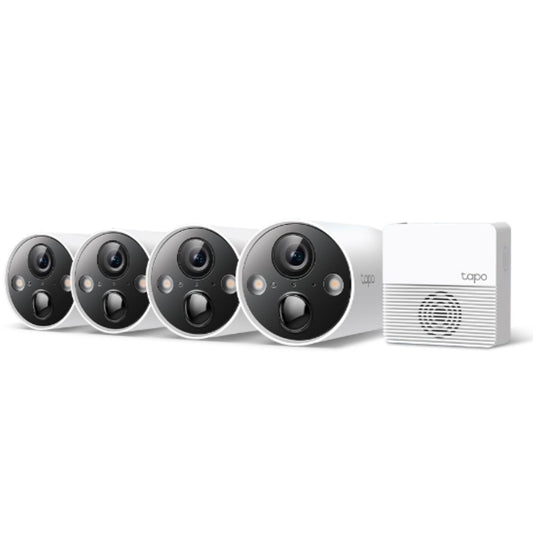 TP-Link Tapo C420S4 Smart Wire-Free Security Camera System, 4-Camera System, 180 days battery lif...