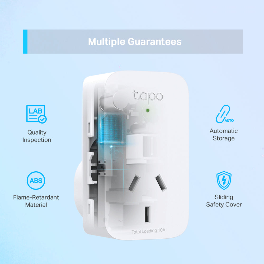 TP-Link Tapo P100(1-pack) Mini Smart Wi-Fi Socket Smart Plug, Remote Control, Voice Control, Away Mode, Easy Setup and Use