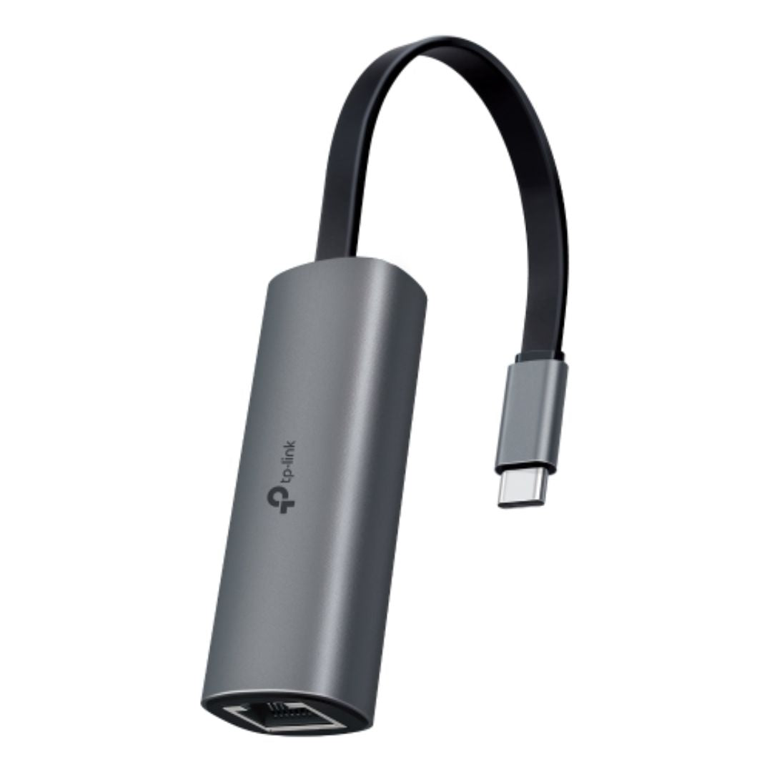TP-Link UE302C USB Type-C to 2.5 Gigabit Ethernet Network Adapter, 1 USB 3.0 Type-C Connector, 1×2.5 Gigabit Ethernet Port, Foldable, Portable Design
