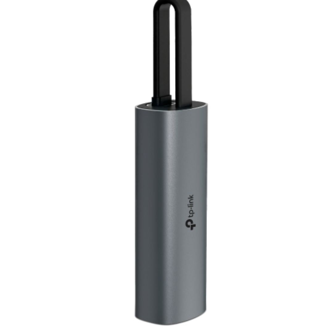 TP-Link UE302C USB Type-C to 2.5 Gigabit Ethernet Network Adapter, 1 USB 3.0 Type-C Connector, 1×2.5 Gigabit Ethernet Port, Foldable, Portable Design