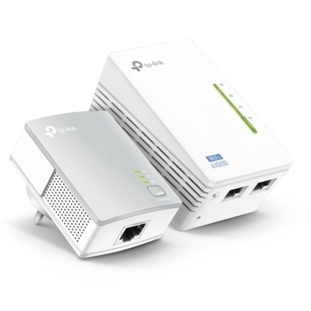 TP-Link TL-WPA4220 KIT 300Mbps AV600 Wi-Fi Powerline Extender Starter Kit 600Mbps HomePlug AV 300Mbps Wireless 2x100Mbps LAN 2.4GHz 802.11bgn 300m ran