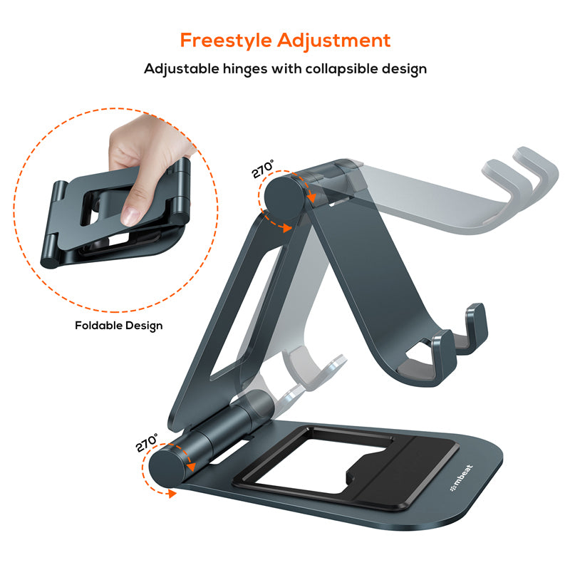 mbeat® Stage S4 Mobile Phone and Tablet Stand Optimised Comfort Space Saving Portability Material: Aluminium alloy, ABS plastic Product Weight: 350g