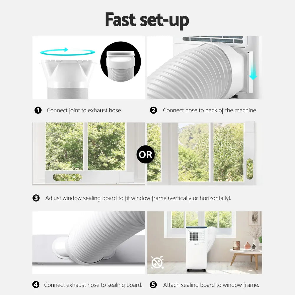 3-in-1 Devanti Portable Air Conditioner Dehumidifier Fan 7000BTU - Image 8