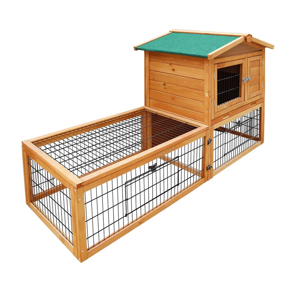 i.Pet Chicken Coop Rabbit Hutch 155cm x 49cm x 90cm Large Chicken Coop Wooden Run Cage House Outdoor - Image 8